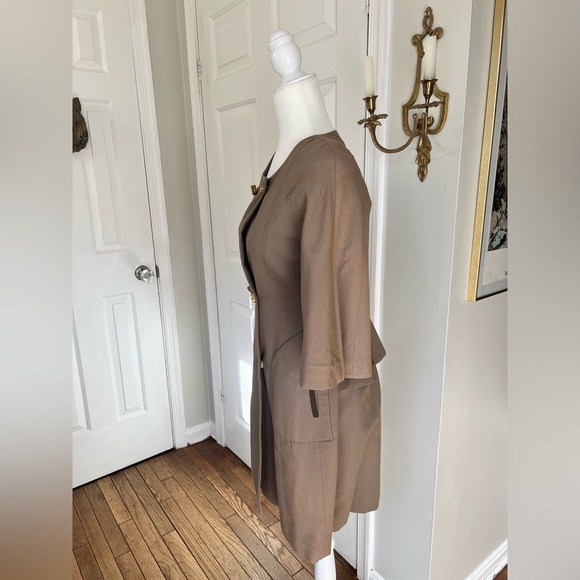Albino mod Victorian 3/4 sleeve trench coat - Picture 5 of 13